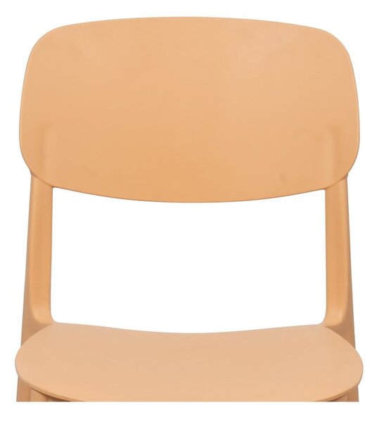 Sedia da esterno color pesca in plastica Hébé – Bonami Essentials