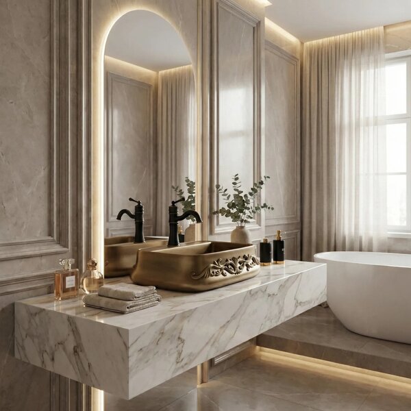 Lavabo da appoggio Rea Castel