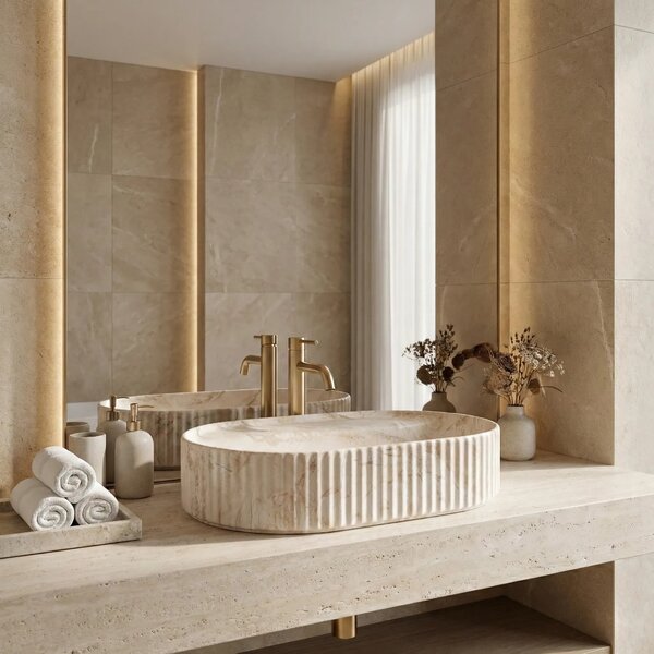 Lavabo da appoggio Rea Marcela 60 Saturn