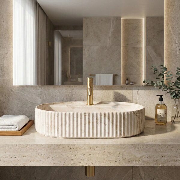 Lavabo da appoggio Rea Marcela 60 Saturn