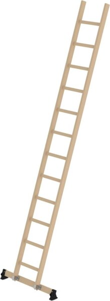 MUNK scala singola in legno con barra divaricatrice nivello 12 pioli