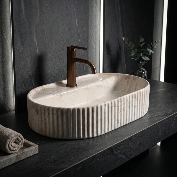 Lavabo da appoggio Rea Marcela 60 Saturn