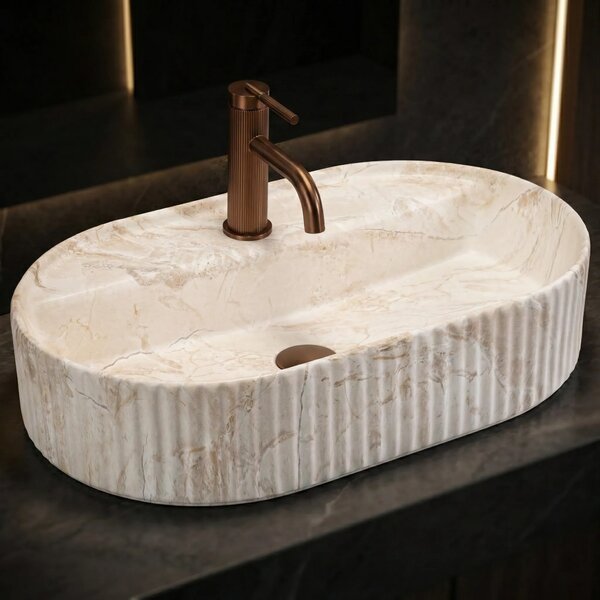 Lavabo da appoggio Rea Marcela 60 Saturn