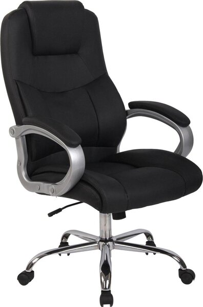 Sedia da ufficio XL Executive - Sedia direzionale - Seduta regolabile in altezza - Rivestimento in | Colore: Nero