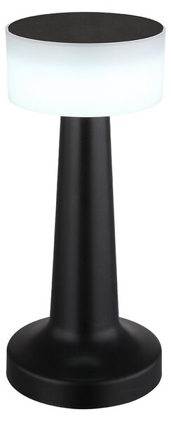Lampada da tavolo a LED, touch dimmer, USB, nero, H 21,5 cm