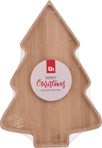 Piatto da portata in legno Albero di Natale XMAS