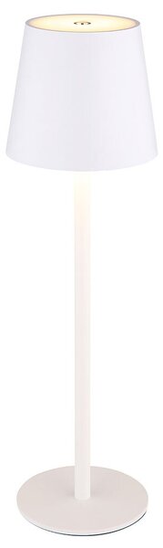 Lampada da tavolo a LED, bianca, touch dimmer, H 36 cm