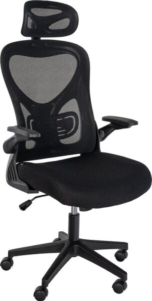 Sedia ergonomica per ufficio - Sedia da ufficio - Massimo comfort di seduta e design moderno | Colore: Nero