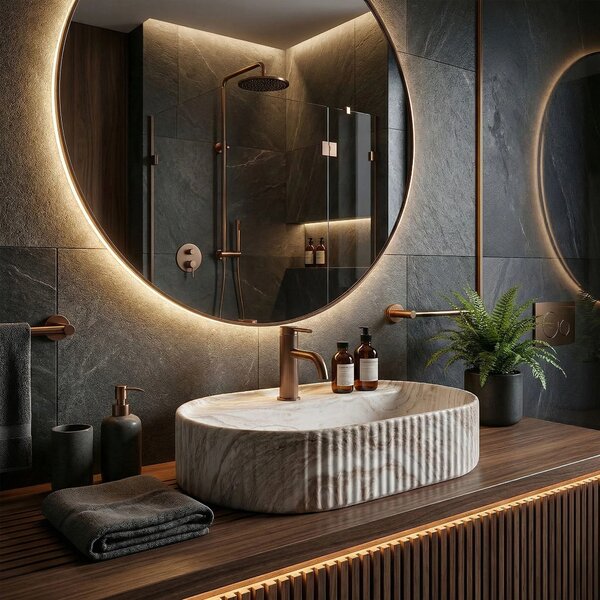 Lavabo da appoggio Rea Marcela 60 Kallisto