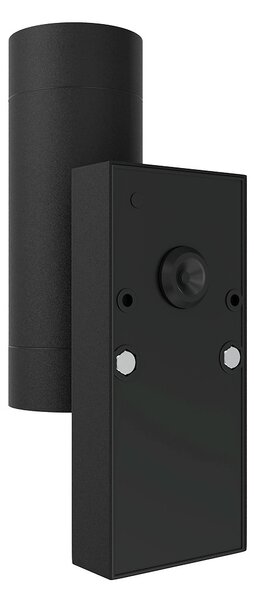 Applique Bidirezione GU10 con Sensore Crepuscolare IP65 - Nera