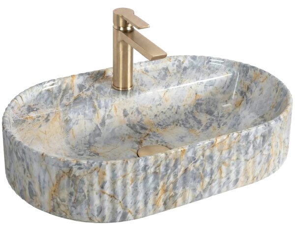 Lavabo da appoggio Rea Marcela 60 Ruststone