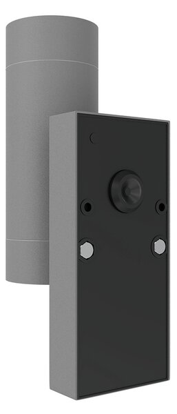 Applique Bidirezione GU10 con Sensore Crepuscolare IP65 - Grigia