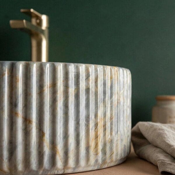 Lavabo da appoggio Rea Marcela 60 Ruststone