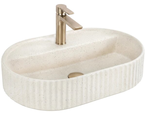 Lavabo da appoggio Rea Marcela 60 Vanilla