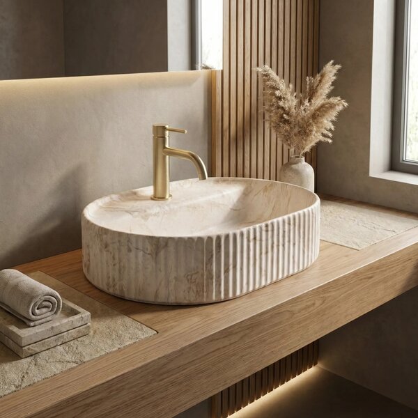 Lavabo da appoggio Rea Marcela 50 Saturn