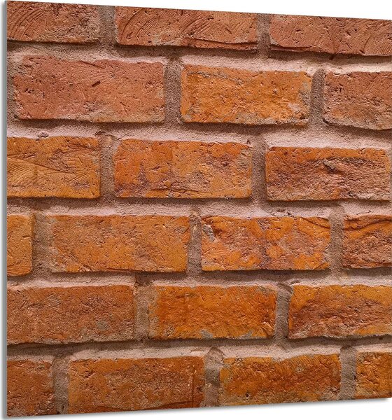 PIATTO IN VETRO PER CUCINA 60x65 Mattone