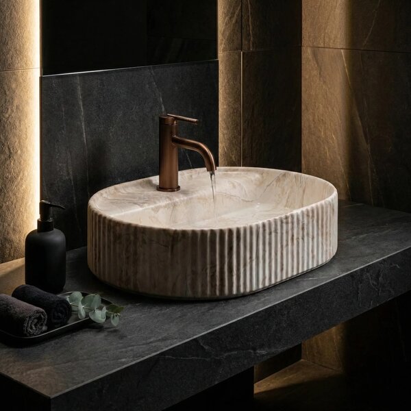 Lavabo da appoggio Rea Marcela 50 Saturn