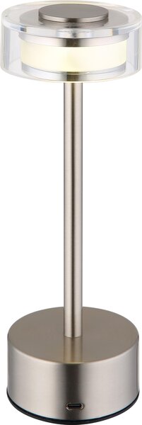 Lampada da tavolo cordless con batteria ricaricabile touch dimmer lampada da tavolo dimmerabile nichel 21026N