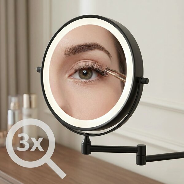 Specchio LED Glow Black