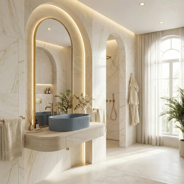 Lavabo da appoggio Rea Vanda Blueberry Matt