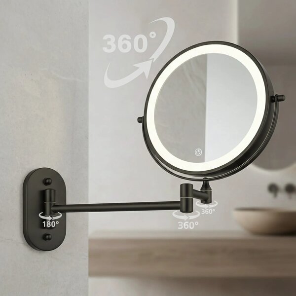 Specchio LED Glow Black