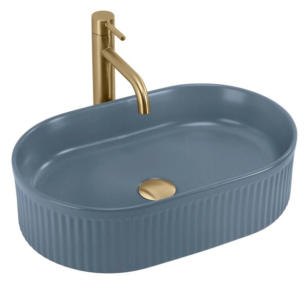 Lavabo da appoggio Rea Vanda Blueberry Matt