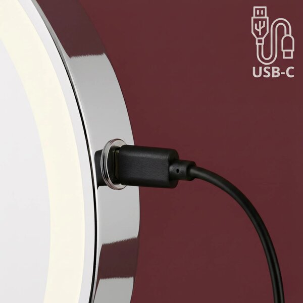 Specchio LED Glow Chrome