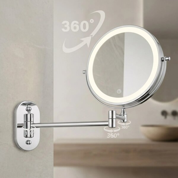 Specchio LED Glow Chrome