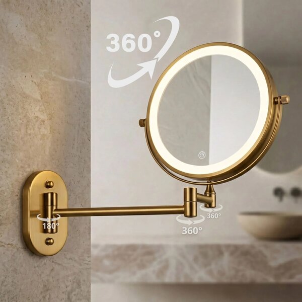 Specchio LED Glow Old Gold