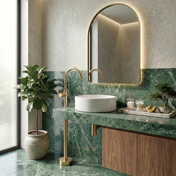 Rubinetto da lavabo Rea Lungo Gold