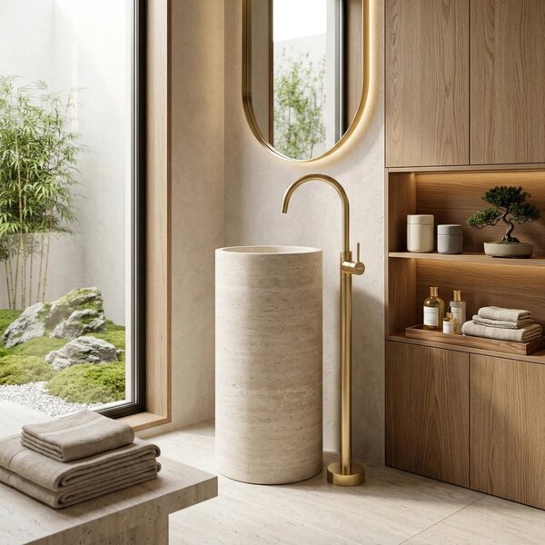 Rubinetto da lavabo Rea Lungo Gold