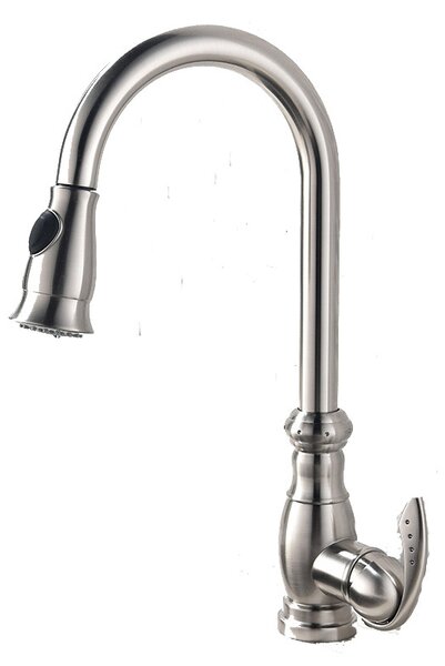 Miscelatore da cucina LAUFERI LYDIA per installazione libera, argento