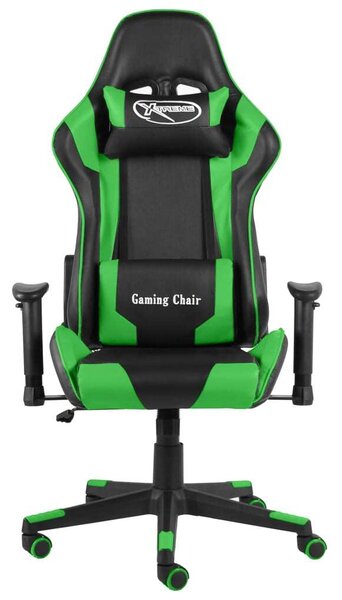 Sedia da gioco girevole in PVC verde