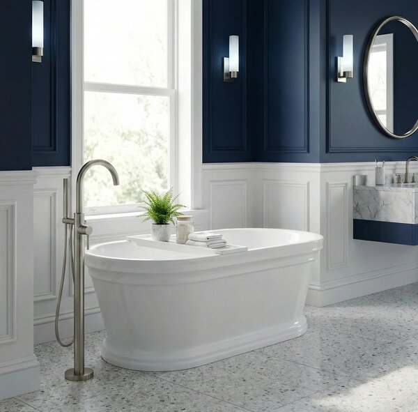 Vasca da bagno freestanding in acrilico Olivia 170