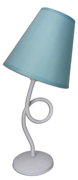 Lampada da tavolo Näve - tessuto/metallo - colore del paralume: turchese; 3116199