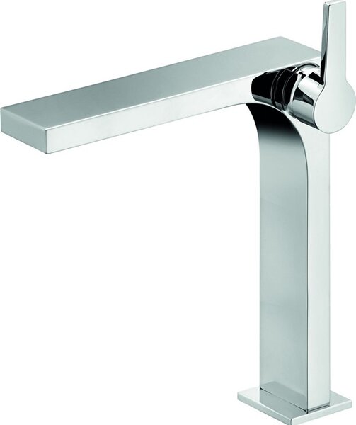 Miscelatore monocomando Keuco per lavabo 250 EDITION 11 senza scarico nero cromo spazzolato 51102130103