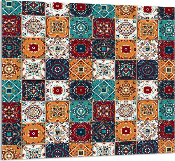PIATTO IN VETRO PER CUCINA 65x60 Mosaico