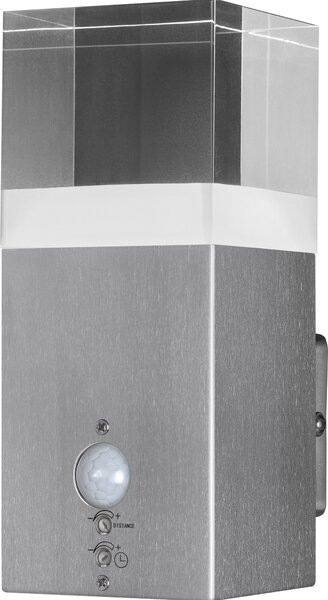 LEDVANCE lampada da parete e soffitto LED, luce per esterni, ENDURA STYLE CRYSTAL / 5 W, 220...240 V, bianco caldo, 3000 K, materiale dell'alloggiamento: acciaio, IP44