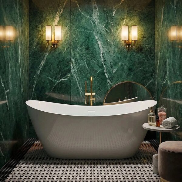 Vasca bagno da terra Rea Ferrano Slim 160