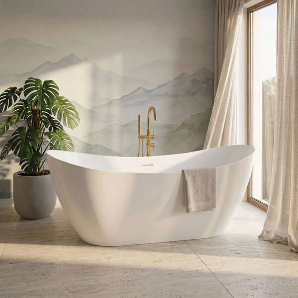 Vasca bagno da terra Rea Ferrano Slim 160