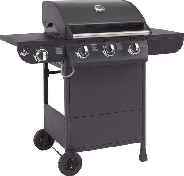 Barbecue a gas El Fuego Columbus 3+1 AY0562 nero con bruciatore laterale