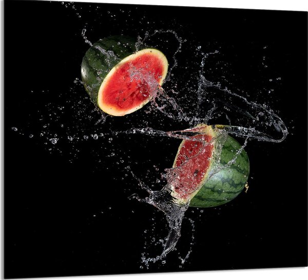 PIATTO DI VETRO PER LA CUCINA 65x60 Anguria
