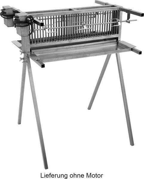 Schneider Griglia verticale Griglia salutare doppia in acciaio inox Larghezza 66 cm