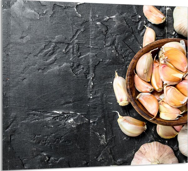PIATTO DI VETRO PER CUCINA 65x60 Aglio