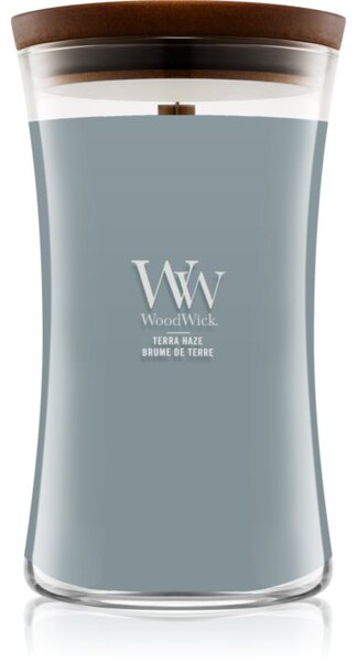 Woodwick Terra Haze candela profumata con stoppino in legno 610 g