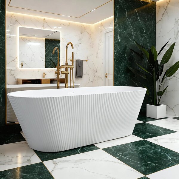 Vasca da bagno freestanding in acrilico OFELIA 170