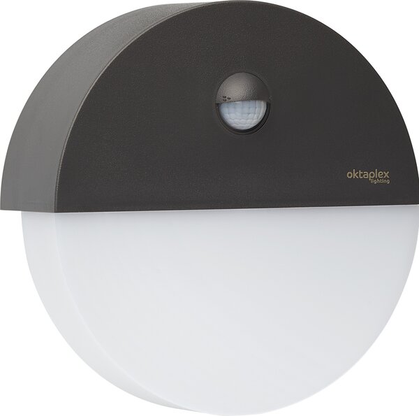 Oktaplex applique da esterno con rilevatore di movimento 3000K bianco caldo 10W lampada da esterno IP54 230V antracite