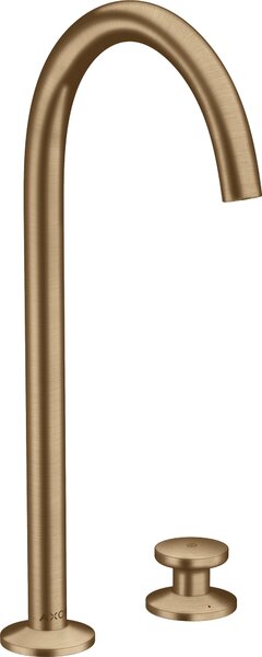 Hansgrohe AXOR One Miscelatore per lavabo a 2 fori Select 260 con scarico push-open, sporgenza 165 mm, 48060140