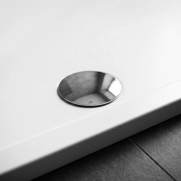 Piatto doccia acrilico Rea Belmond White 80x100 Chrome