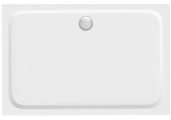 Piatto doccia acrilico Rea Belmond White 80x100 Chrome